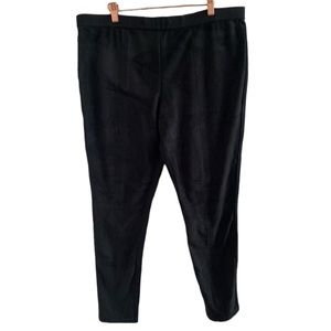 H by HALSTON large black ultra suede leggings oversized fits XL